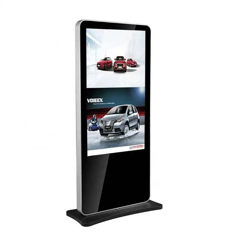 New Design Advertising Player Floor Stand Lcd Outdoor Display Digital Signage TFT 4GB 4mm Tempered Glass AG Android Lan Network 1