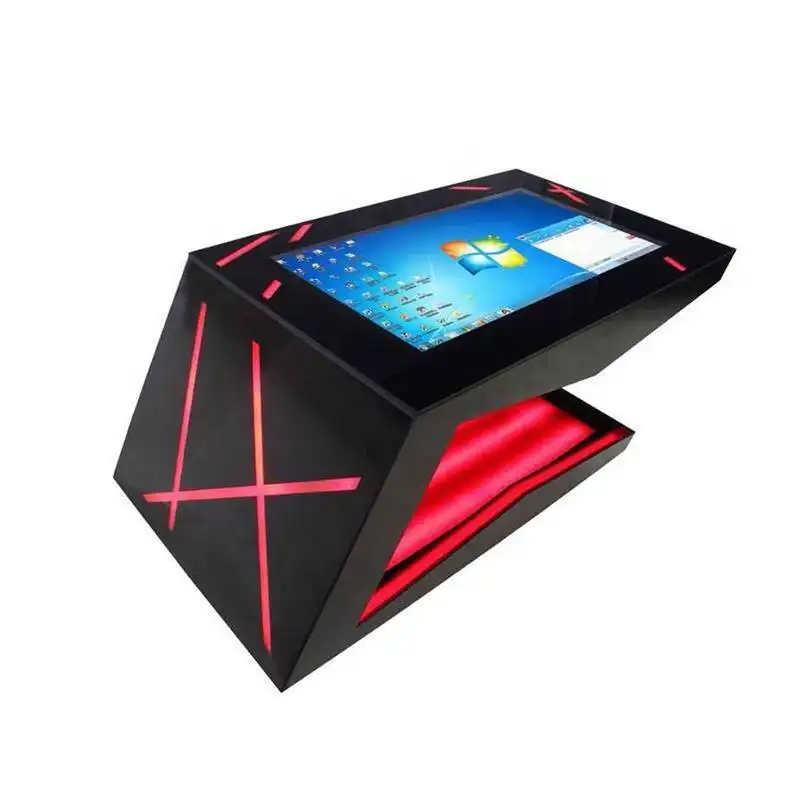 Top Quality LCD Capacitive Restaurant Digital Smart Screen Bar DIY Multi Touch Table with PC 1