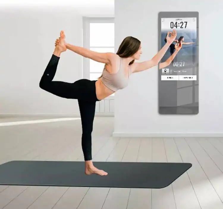 Best Sale LCD Screen Fitness Digital Magic Gym Indoor Workout Interactive Full Body Kiosk Smart Magic Display LED Mirror 1