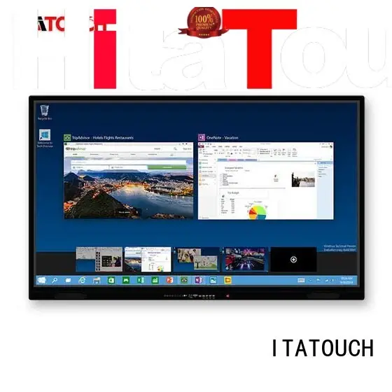 video wall flat panel display graphic customized touch screen video wall stand ITATOUCH Brand 1