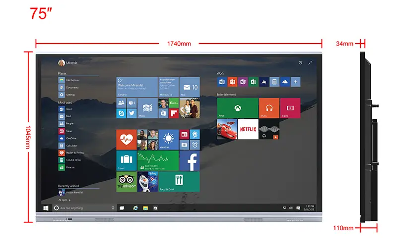 ITATOUCH Best 4k touch screen monitor manufacturers for education 2
