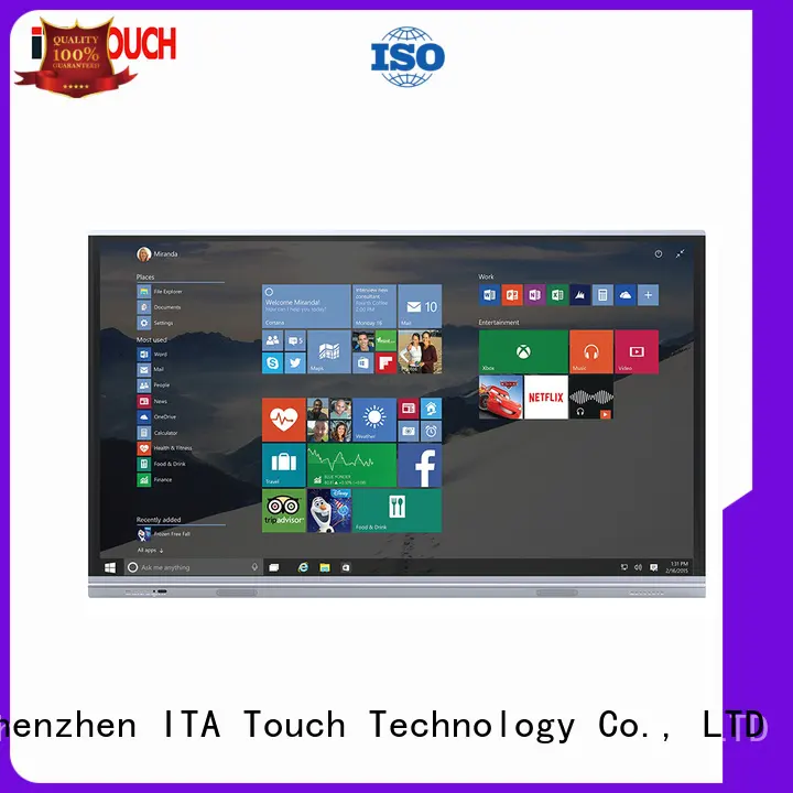 ITATOUCH Latest interactive flat panel display factory for government 1