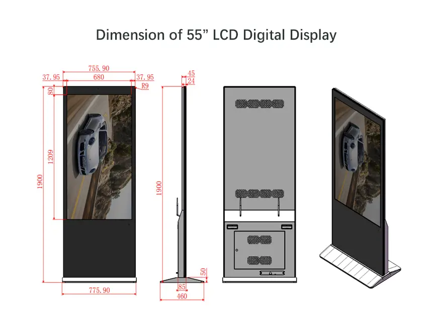 ITATOUCH screen digital advertising display for business for classroom 2
