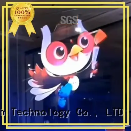 ITATOUCH Factory Price Display Advertising Screen Small Holographic Fan Outdoor 2500cd/m2 Air Visible 1024*1024 OEM 176 Degree3 1