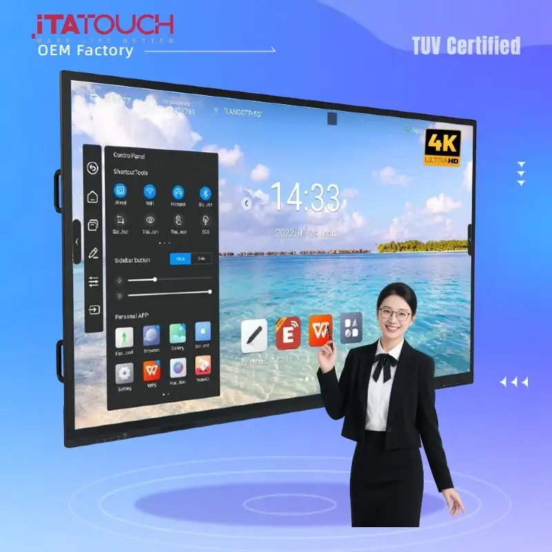 Quality 4KInteractive LED TOUCH SCREEN SMART TV DISPLAY PANEL mirror screens 1
