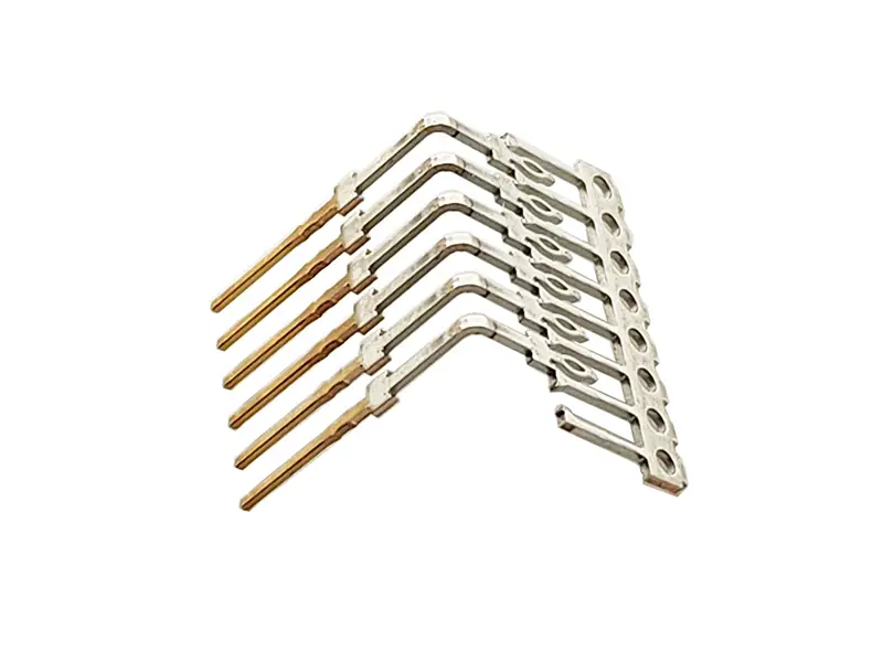 Pines de señal de estampado metálico para conectores. 1