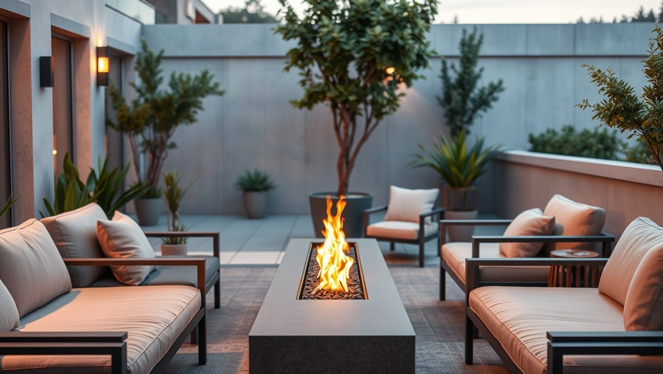 chimenea de etanol