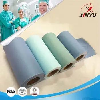 Water Resistant Spunlace Woodpulp Medical Non woven Fabrics for Doctor Clothes 1