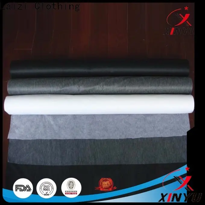XINYU Non-woven Reliable  fusible nonwoven interlining Supply for collars 1