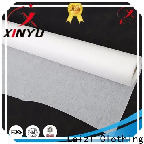 XINYU Non-woven fusible interlining fabric for business for cuff interlining 1