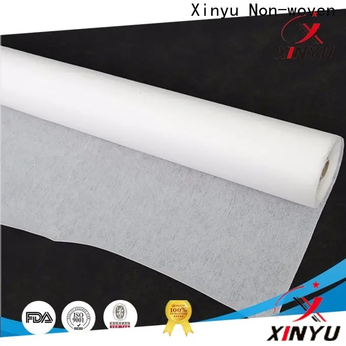XINYU Non-woven Best fusible nonwoven interlining manufacturers for cuff interlining 1