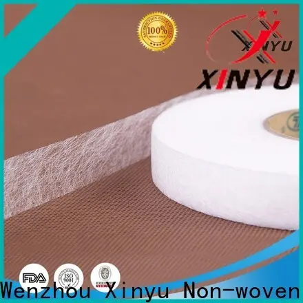 XINYU Non-woven non woven fusible interlining manufacturers for cuff interlining 1