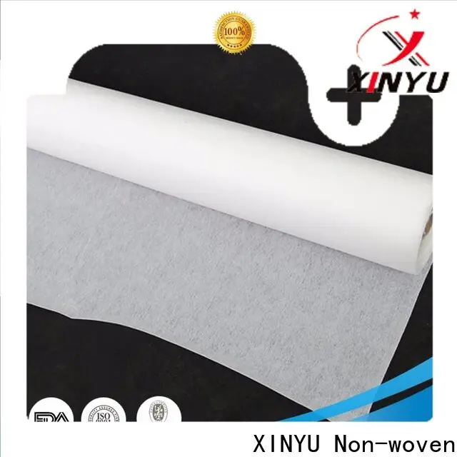 XINYU Non-woven Reliable  fusible nonwoven interlining Suppliers for cuff interlining 1