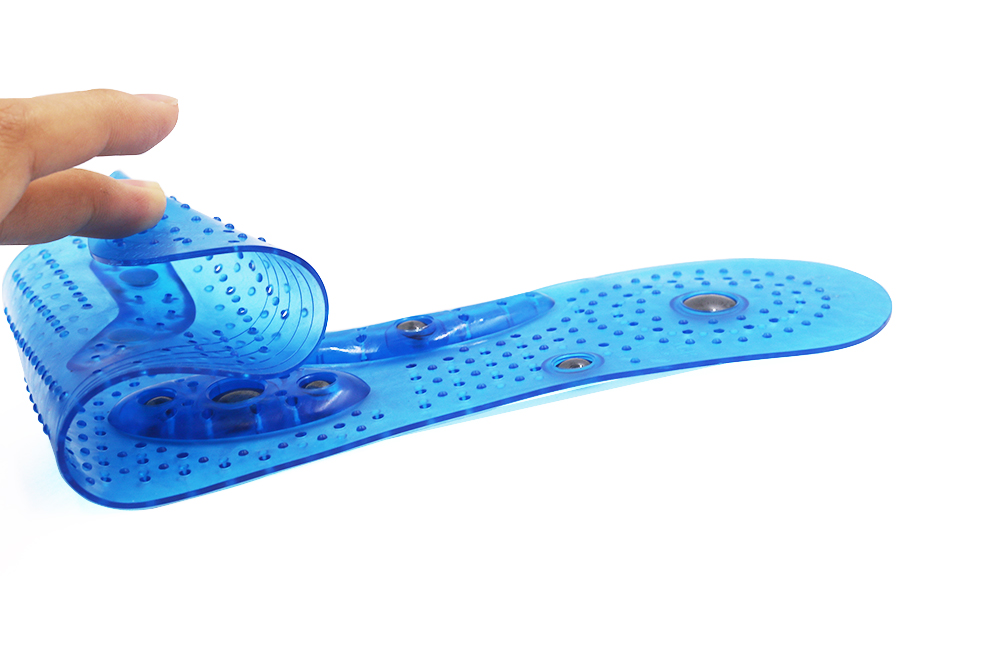 Pain relief foot massage insoles, gel magnetic acupuncture massage shoe insole for blood circulation 3
