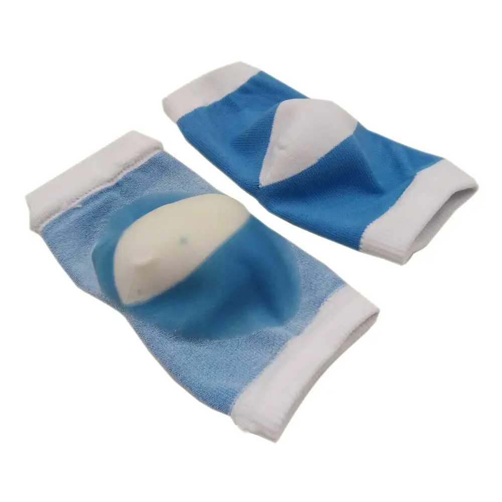 Cooling gel heel insole socks for spa, moisturizing silicon gel socks 1