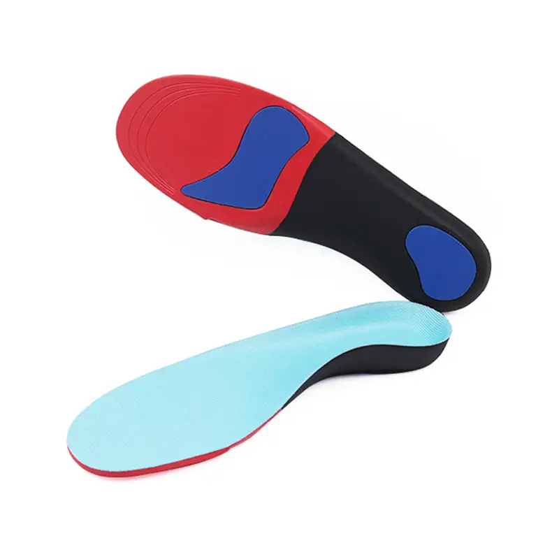 Orthotic Insoles Hard EVA plantar fasciitis arch support bowlegs correction with Poron foot pad 1
