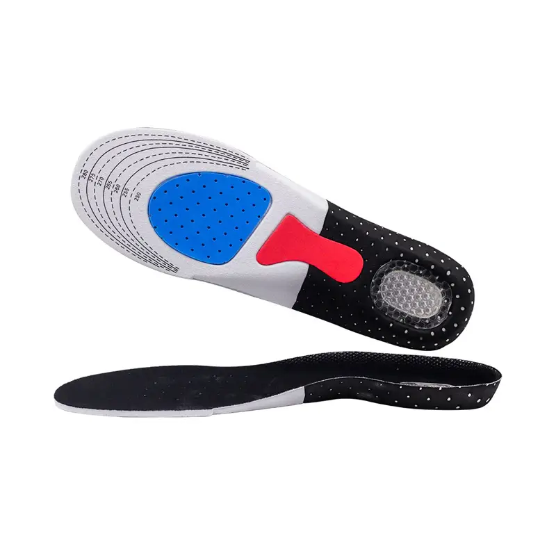 Unisex Full Length Arch Support Orthotics Insoles, Heel Pain Relief, Shock Absorption for Walking, Running and Hiking, Cuttable Size 1