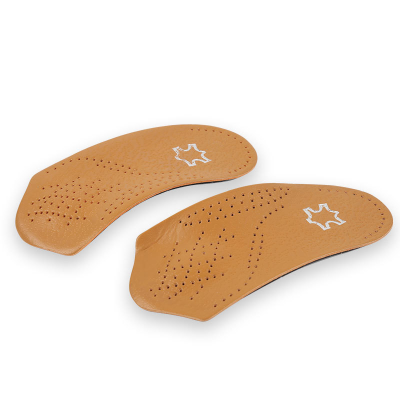 Orthotic Shoe Insoles 3/4 Microfiber leather anti slip high arch support Plantar fasciitis 4
