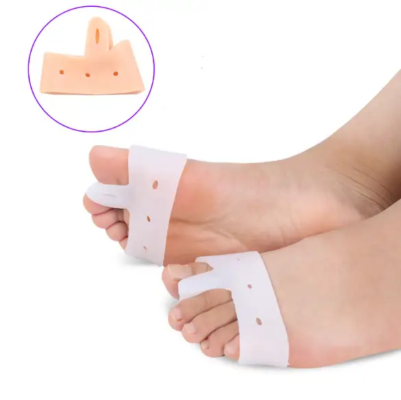 Silicone gel foot metatarsal pad with toe spreader high impact pressure shock absorption 1