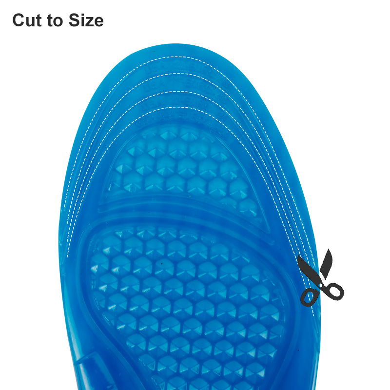 Full Length Gel ice pack insoles Soft Foot Health Care Sport Massaging for sneakers 5