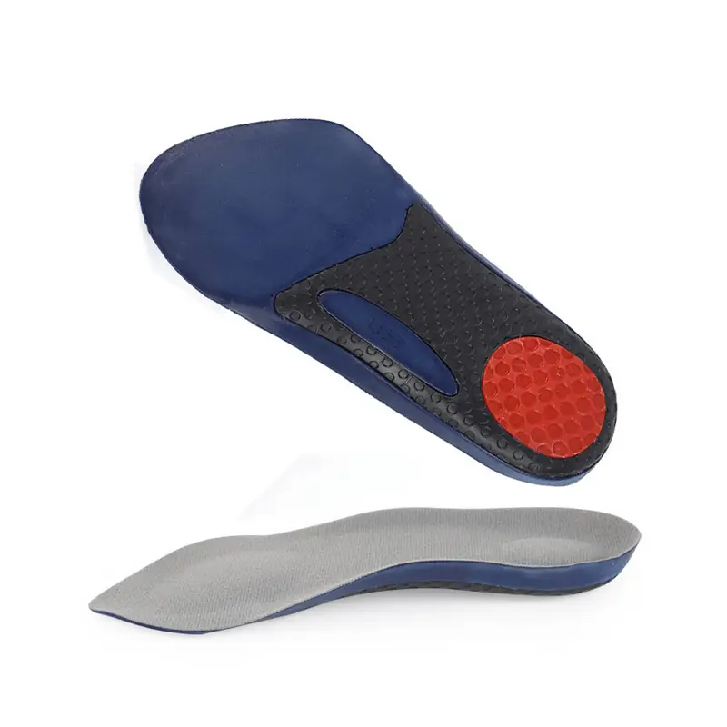 Anti-slip 3/4 half pad wicking shock absorption arch support insole with soft thin section velvet 1