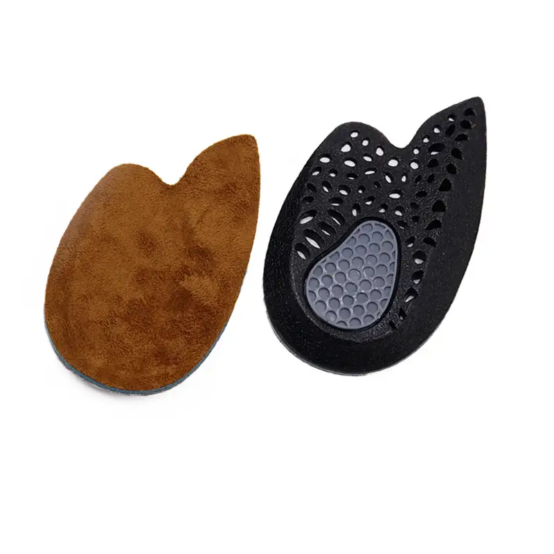 Gel Orthotics for Women and Men - Shoe Heel Insoles for Running, Hiking - Heel Cup Cushion Half Inserts 1