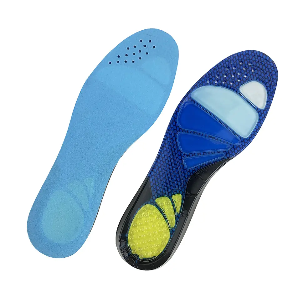 Custom printed shoe insole Wholesale silicone gel magnetic sport foot massage orthotic arch support 1