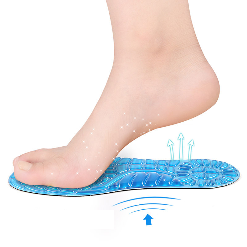 Arch support unisex shock absorption PU massage Crossbow support sport shoe insoles 5