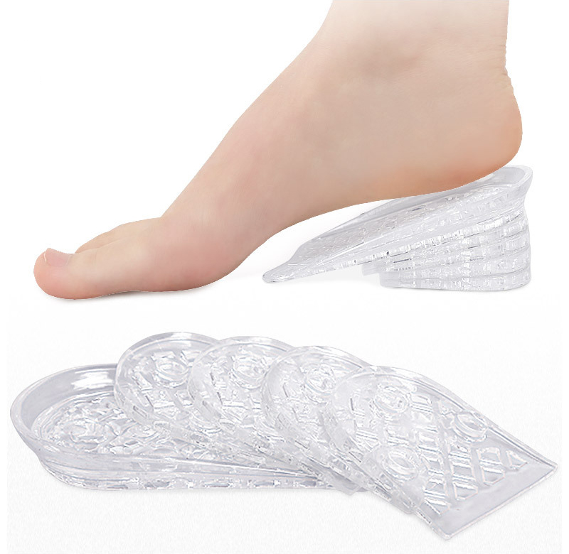 Height increase shoe insoles Five Layer Breathable Invisible silicone height elevator boosting 1
