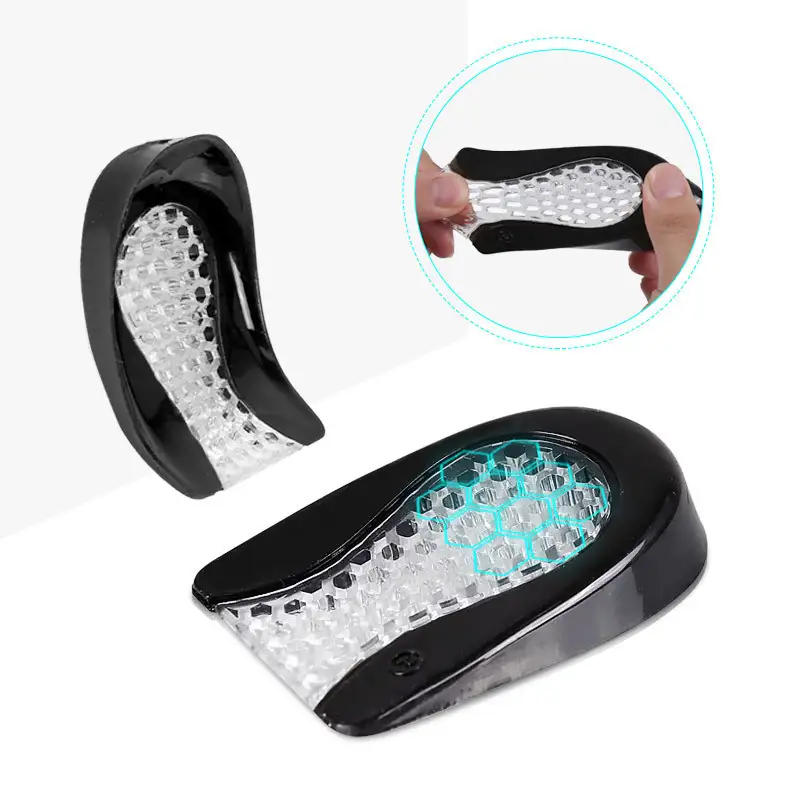 Soft and Comfortable Heel Pain Relieve Honeycomb Plantar sports  Shock Absorption Half Heel Pad 1