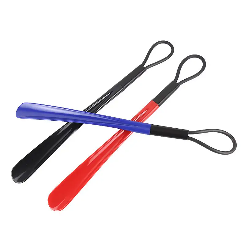 ABS shoehorn convenient for the elderly and pregnant women to wear shoes without bending straight handle shoehorn 1