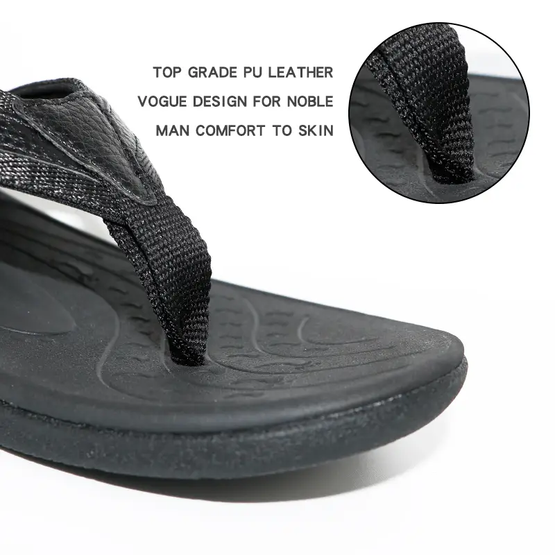 Rubber Sandals with white Fabric arch support orthotic slippers with EVA midsole indoor slippers 1