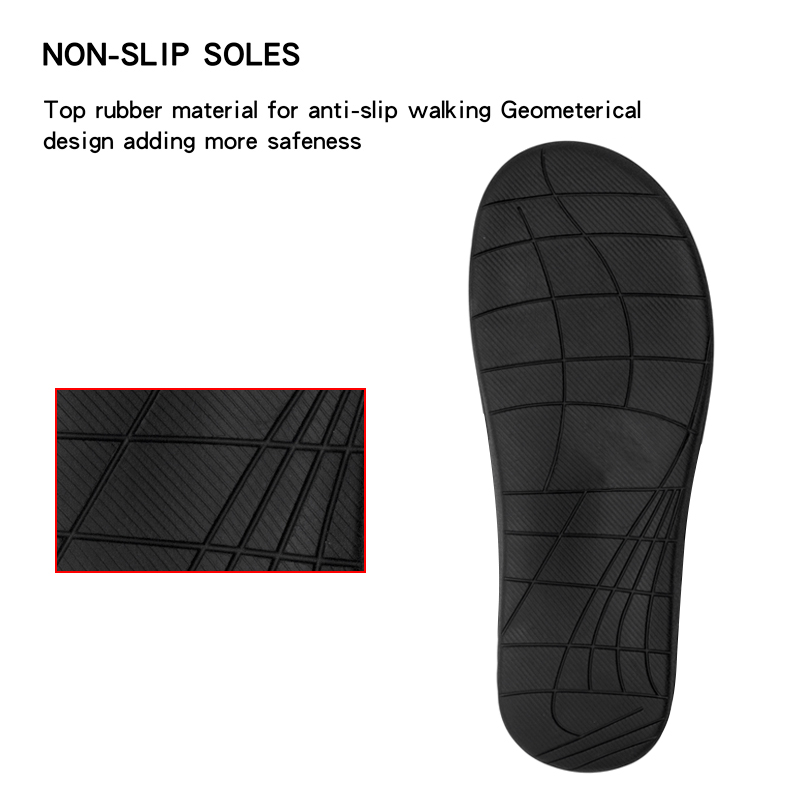 Rubber Sandals with white Fabric arch support orthotic slippers with EVA midsole indoor slippers 7