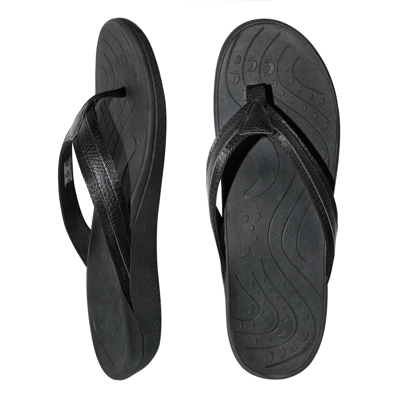 Rubber Sandals with white Fabric arch support orthotic slippers with EVA midsole indoor slippers 3