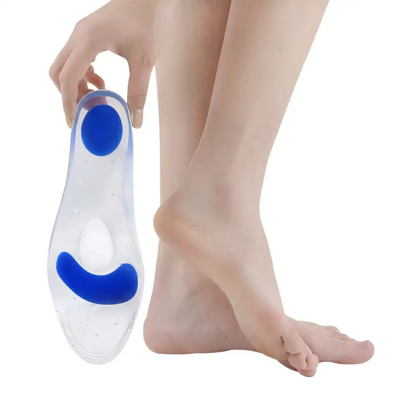 Flat feet insole Silicone Breathable Massage insole soft absorb shock insole 1