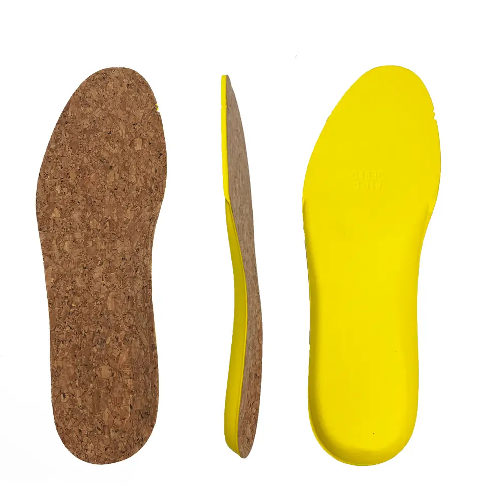 Environment-friendly Full Length Natural Cork Insoles for Flat Foot Pain Relief 1