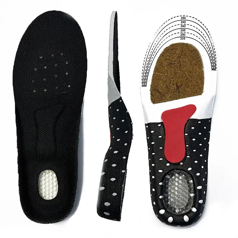 EVA Cork Shock Absorption Sports Leisure Cuttable Sweat Absorption Breathable Non-slip Orthotic Insoles 1