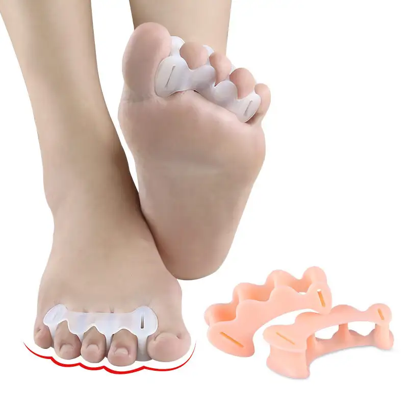 Silicone Toe Separator three hole Foot Care Product Medical orthotics Gel Bunion Toe Stretcher Separator correct toes 1