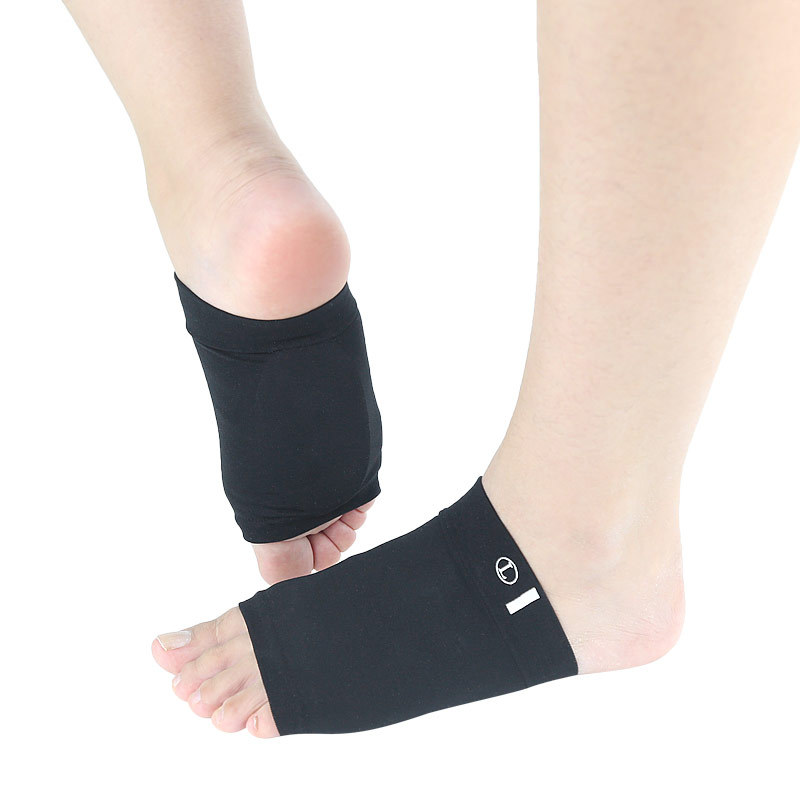 Gel Heel Cushion Socks Plantar Fasciitis Arch Support Black Socks 5