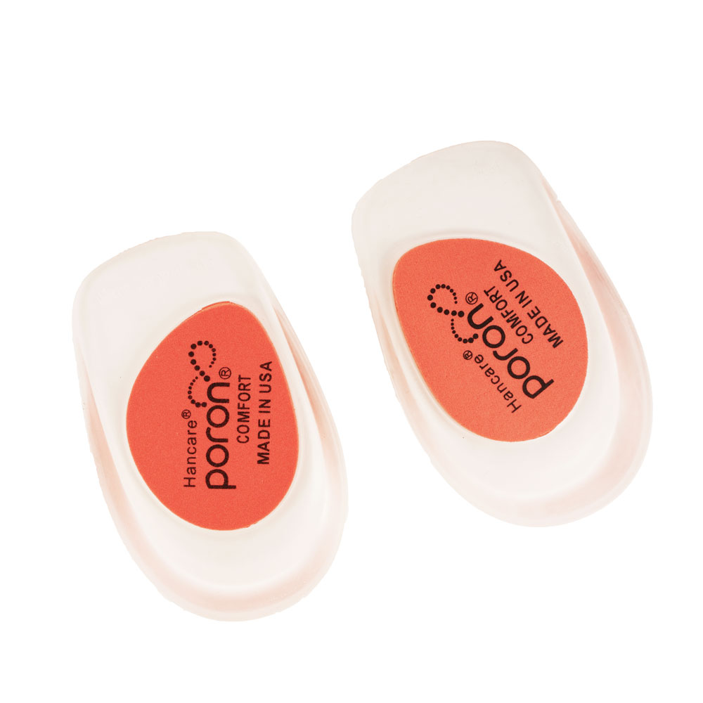 S-King Man And Women PU PORON Heel Pads heel cushion Insoles For Heel Lift Snugs Pain Cups 5