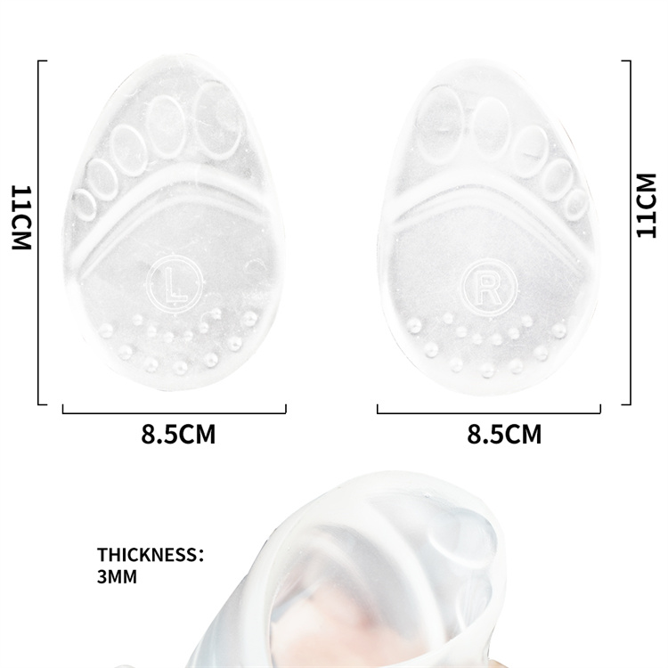 Wholesale Soft and Comfortable Heel Pads Cushion Shock Heel Cushion Gel Heel Cups 5