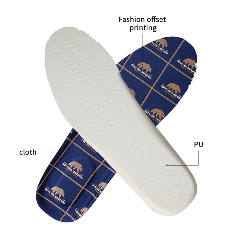 S-king Customizable logo PU insoles Wholesale Orthotic Insoles Non-slip Absorbing Shoe Sports Insoles 1