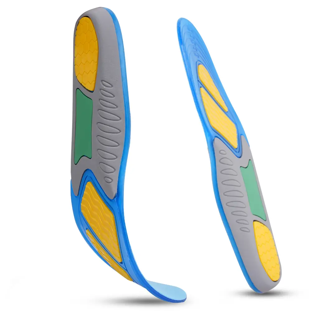 Comfortable Arch Support Flat Foot Orthopedic Insoles Pu Gel Cushioning Sports Orthotic Shoe Insole 1