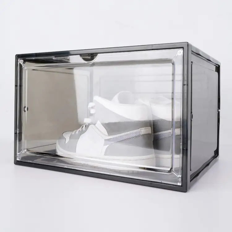 S-King Factory New Transparent Acrylic Shoe Box Storage Sneaker Display Organizer Shoe Container 1