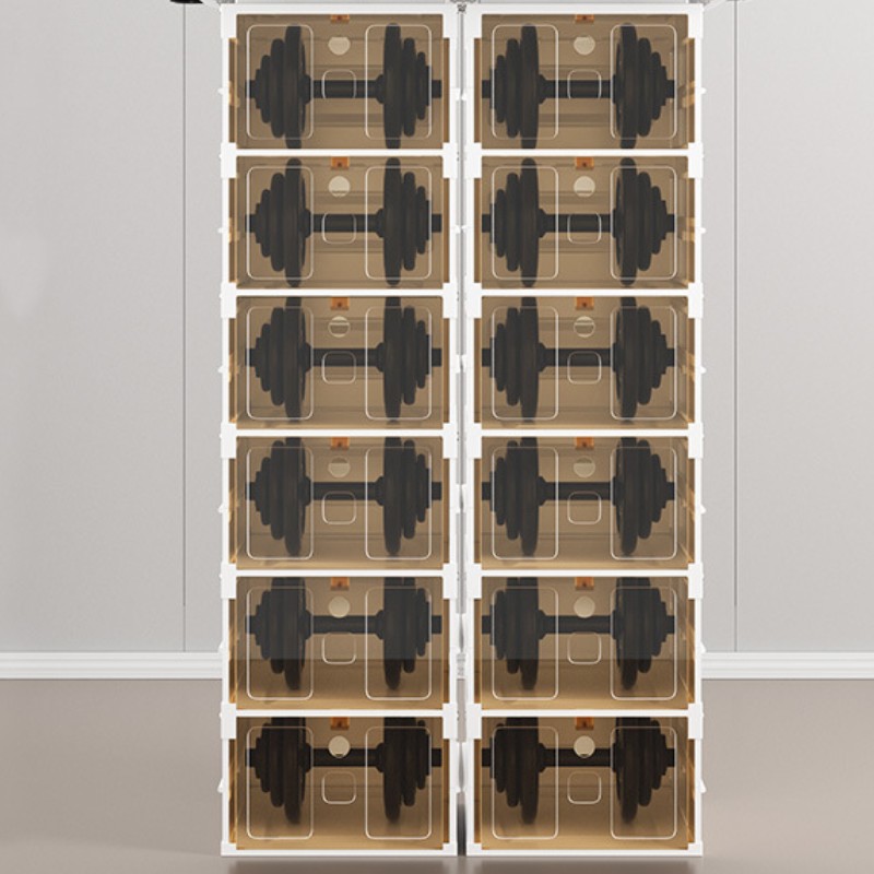 Stackable Acrylic Organizer Clear Shoes Case Container Box Plastic Storage Box Transparent 2