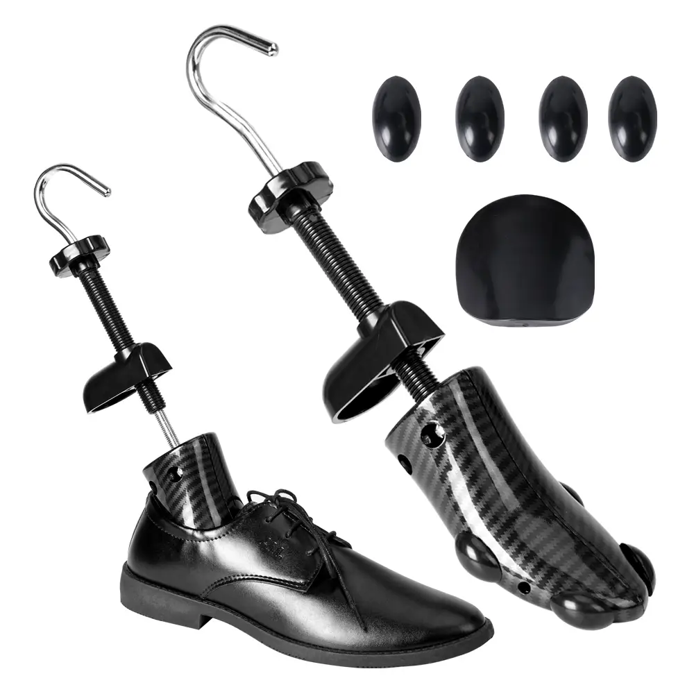 Adjustable Carbon fiber textured plastic shoe tree Support Stretcher Metal Lasts Brace 1