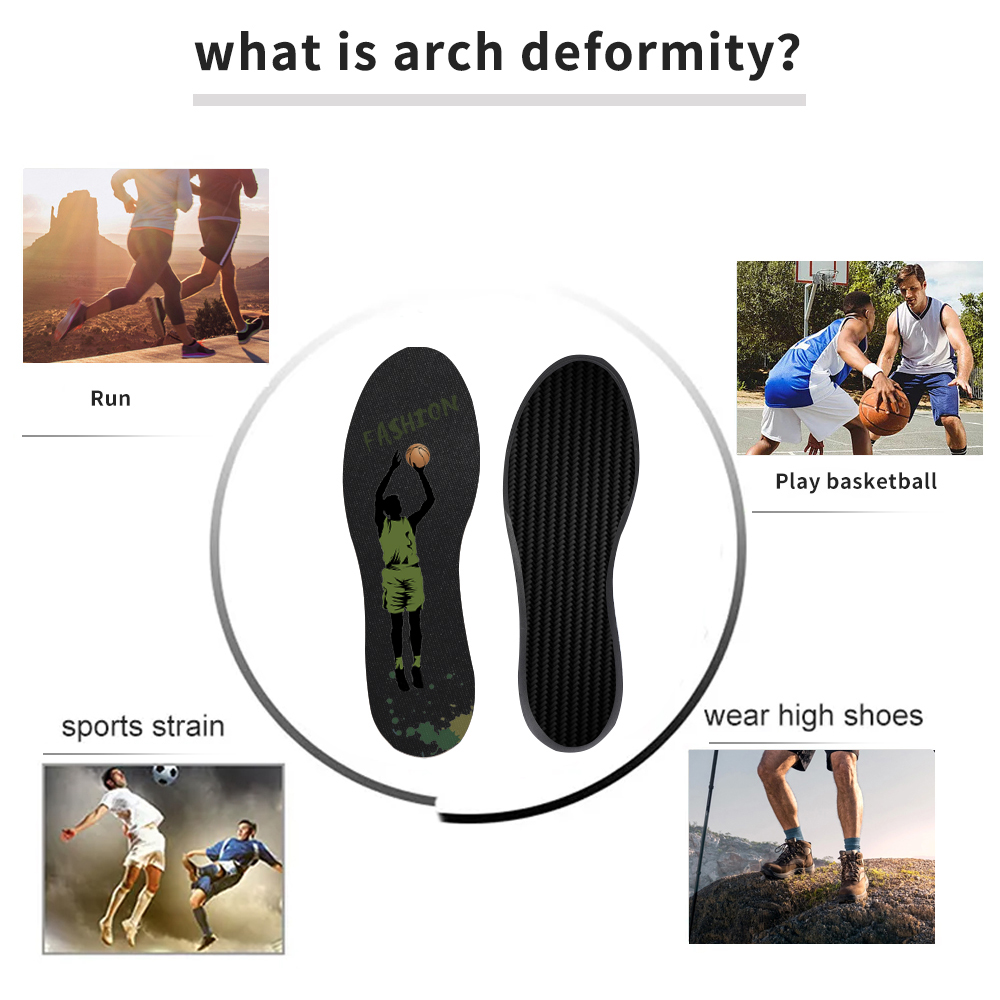 S-King Carbon Fiber Performance Insoles Pu Adjustment Foot Sport Full Length Orthopedic Insoles 6