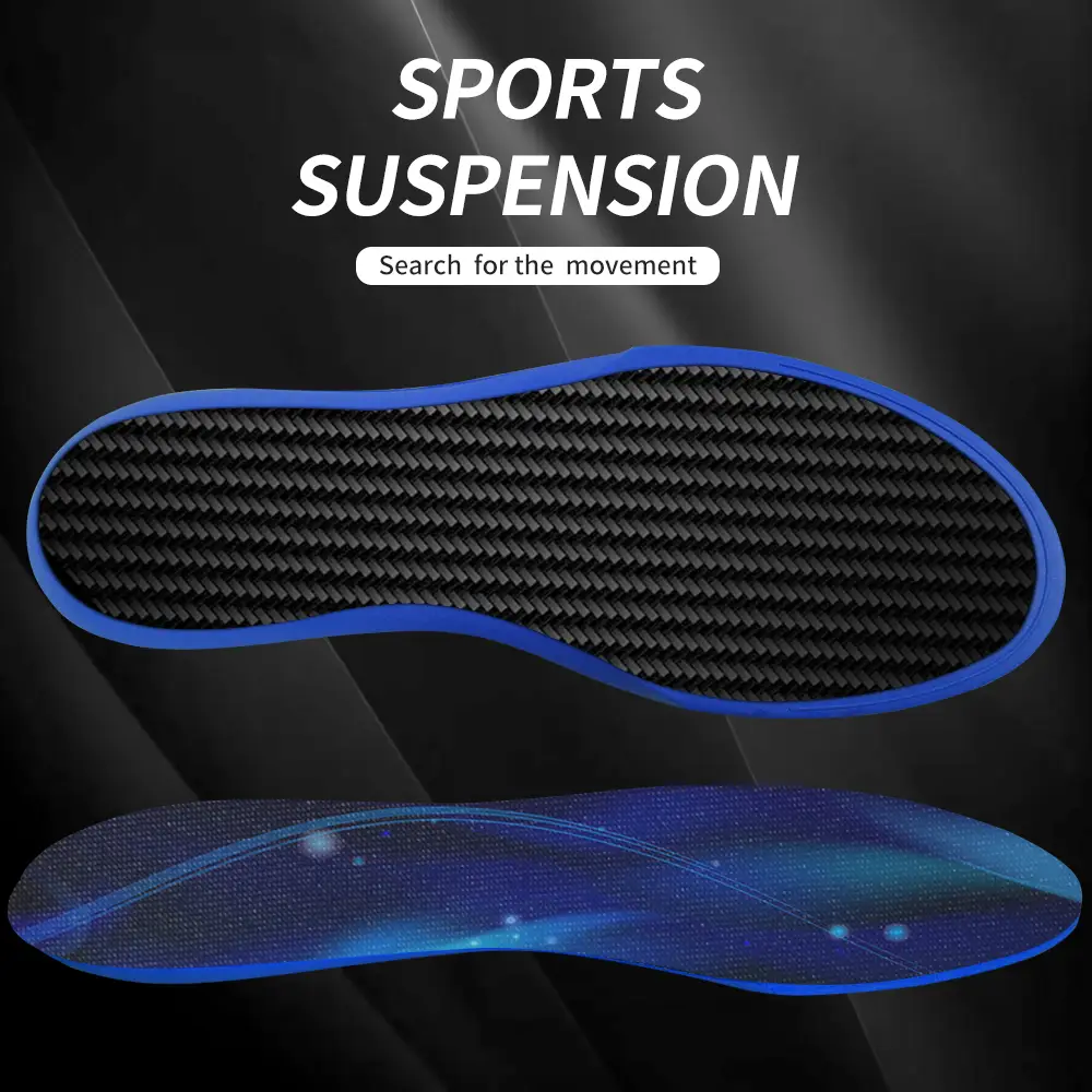 Carbon Fiber Performance Insoles Arch Support Adult PU Insoles Non-Slip Deodorant Shock Absorption Sports Insoles 1