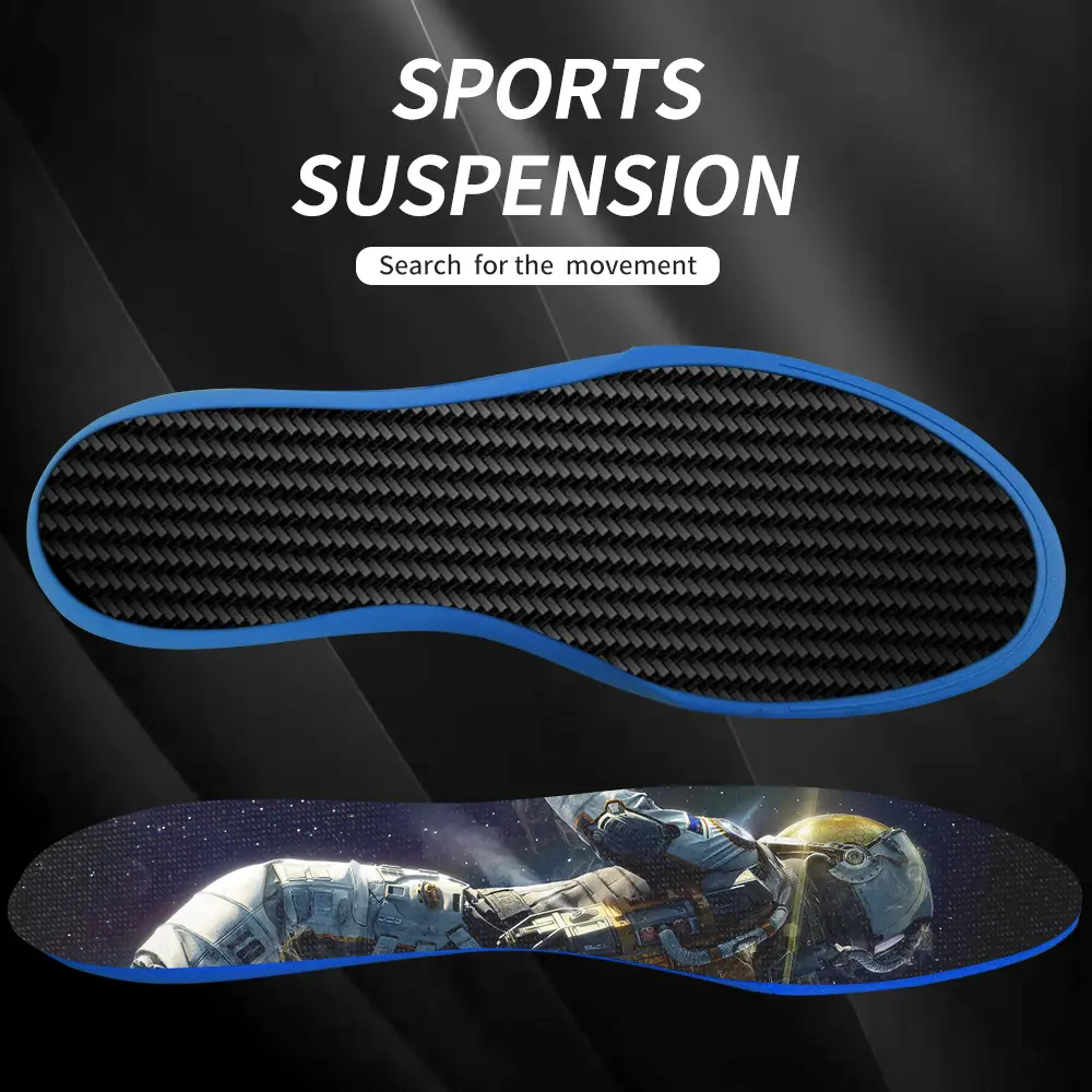 S-King Carbon Fiber Performance High-rebound Insoles Customize Foot Balance Heat Moldable Carbon Fiber Thermoplastic Insole 1