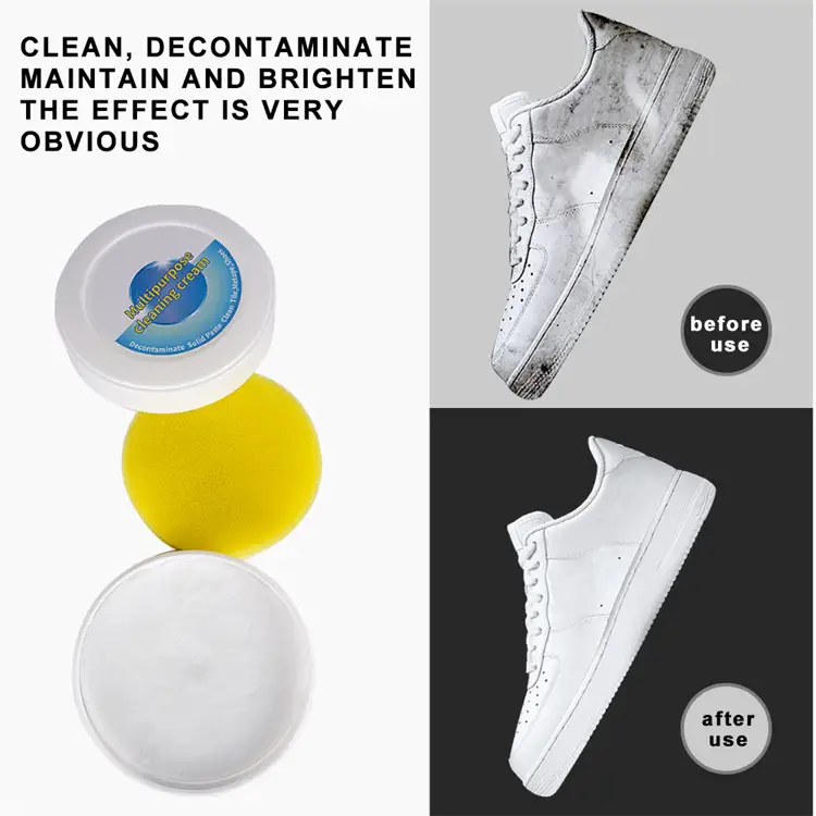 S-KING Shoe Cleaner White Shoe Running Shoes Cleaning Cream Artifact Yellow Natural Cream 1